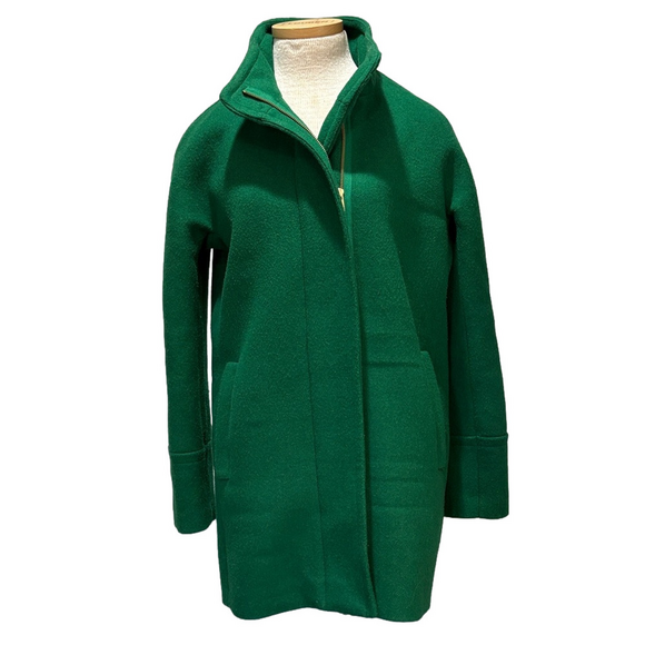 J. Crew Jackets & Blazers - J Crew sz 6 Kelly green wool coat